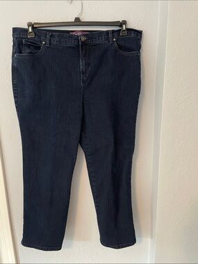 Gloria Vanderbilt Dark Blue Straight Leg Jeans
